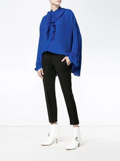 Shop Balenciaga Pleated Multi-styling Blouse