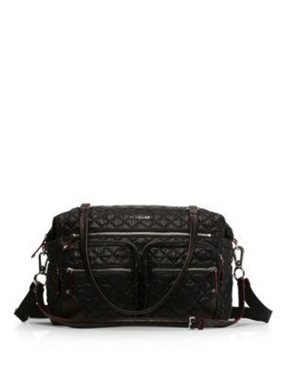Mz Wallace Crosby Quilted Traveler Bag - Black In Black Oxford