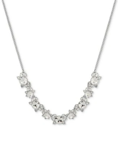 Givenchy Crystal Necklace In Silver