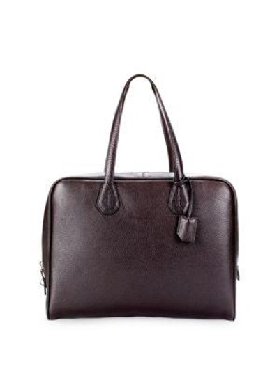 Bally Leather Briefcase In Brown