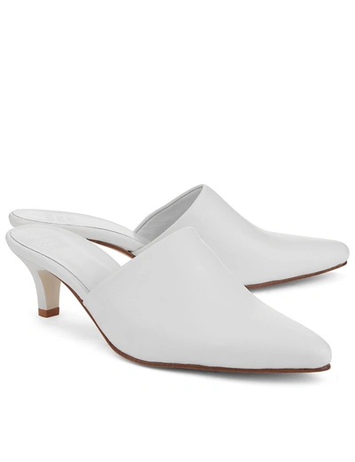 Maryam Nassir Zadeh White Leather Andrea Mules