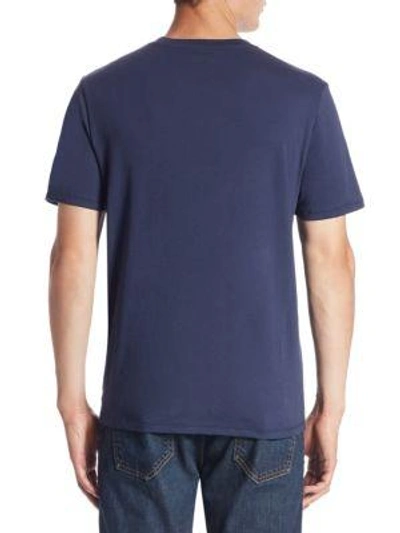 Shop Vince Regular-fit Pima Cotton Tee In Starry Night