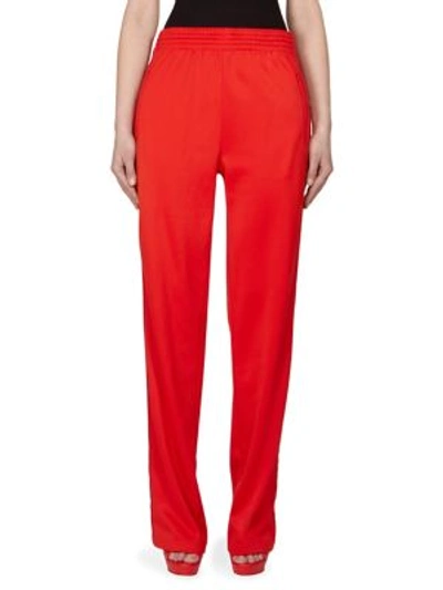 Givenchy Star Track Pants In Bright Red