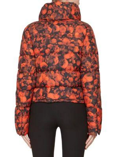 Shop Givenchy Rose Puffer Jacket In Red