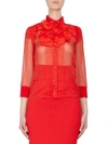 GIVENCHY Silk Ruffle Blouse