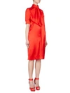 GIVENCHY Silk Tie Neck Dress