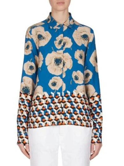 Dries Van Noten Floral-printed Shirt In Multi