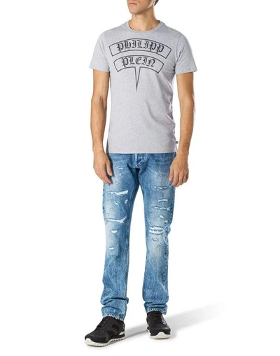 Shop Philipp Plein T-shirt Round Neck Ss "wo"