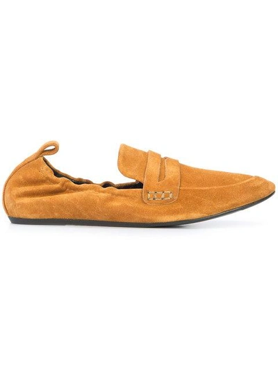 Shop Lanvin Classic Soft Penny Loafers