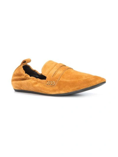 Shop Lanvin Classic Soft Penny Loafers