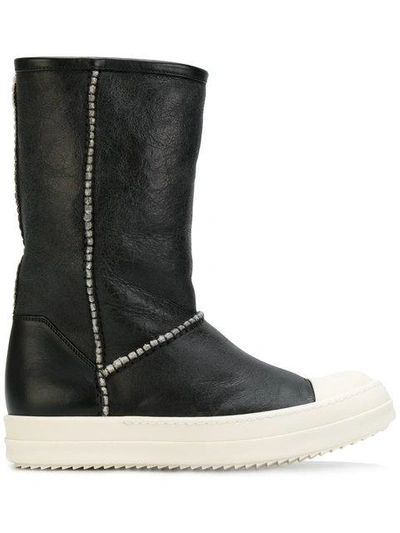 Shop Rick Owens Slip-on Boots - Black