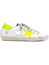 GOLDEN GOOSE reflective star patch low top sneakers,PVC100%