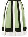 VALENTINO geometric panelled skirt,DRYCLEANONLY