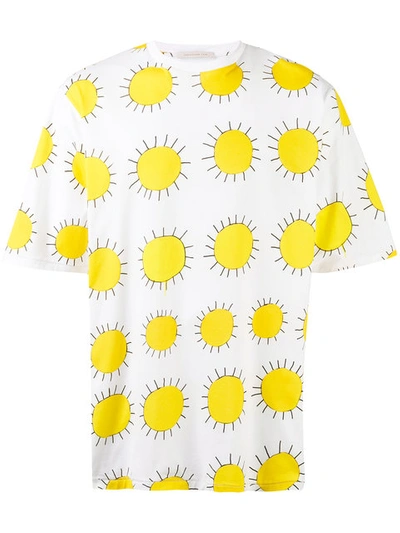 Christopher Kane Oversize All Over Printed Sun T In White