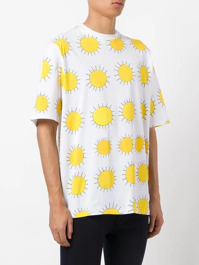 Shop Christopher Kane Oversize All Over Printed Sun T In White