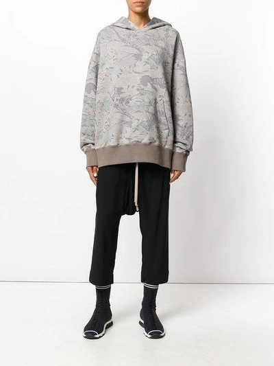 Shop Yeezy - Printed Hooded Sweatshirt