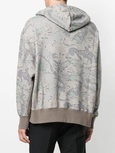 Shop Yeezy - Printed Hooded Sweatshirt