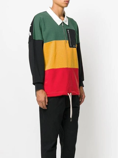 Shop Palm Angels Colour-block Jumper