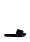 AVEC MODÉRATION 'Kitzbuhel' faux fur slippers