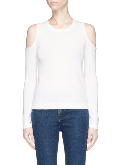 Shop Alice And Olivia 'wade' Cold Shoulder Sweater