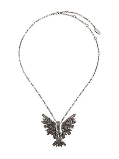 Shop Lanvin Bird Necklace In Metallic