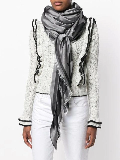 Shop Stella Mccartney Star Print Scarf