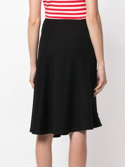 Shop Jw Anderson Asymmetric Skirt In Black