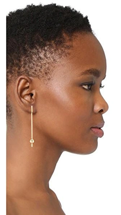 Shop Elizabeth And James Esser Earrings In Yellow Gold