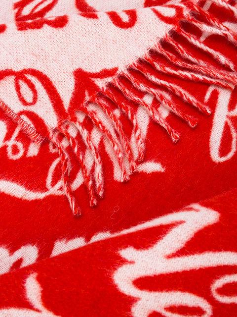 Etudes Studio Never Mind Virgin Wool Jacquard Scarf In Red | ModeSens