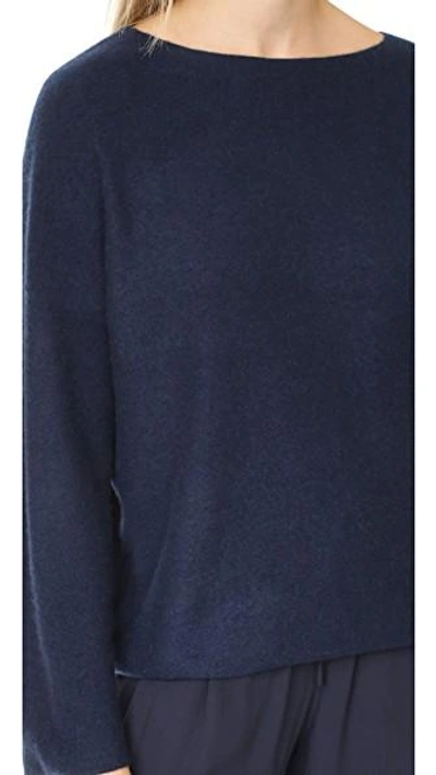 Shop Vince Boxy Cashmere Sweater In Coastal