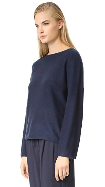 Shop Vince Boxy Cashmere Sweater In Coastal