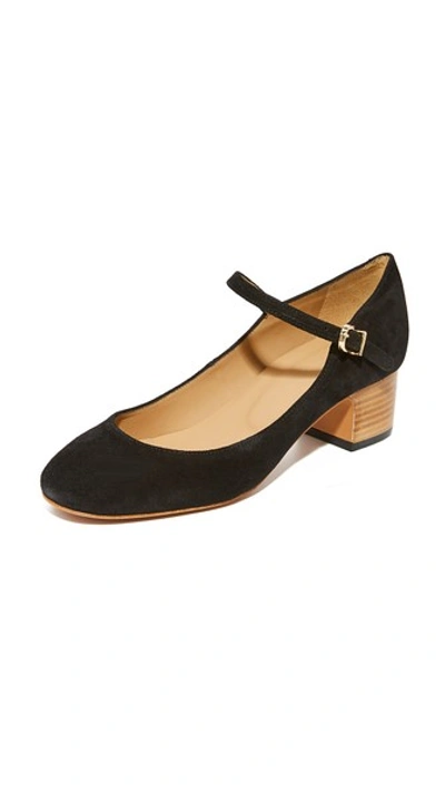 Shop Apc Victoria Babies Pumps In Noir