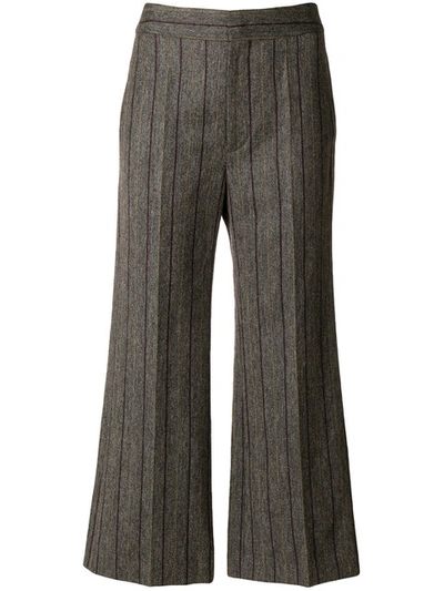 Shop Isabel Marant Keroan Cropped Trousers