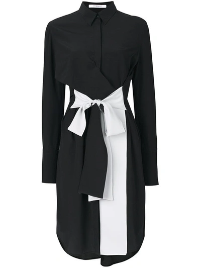 Givenchy Long-sleeved Stretch-crepe Dress In Black