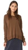 VINCE CROPPED WIDE NECK SWEATER