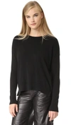 VINCE Cropped Wide Neck Jumper