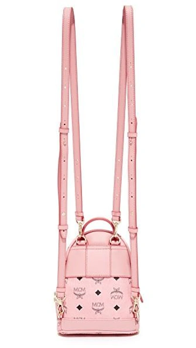 Shop Mcm Mini Stark Backpack In Soft Pink