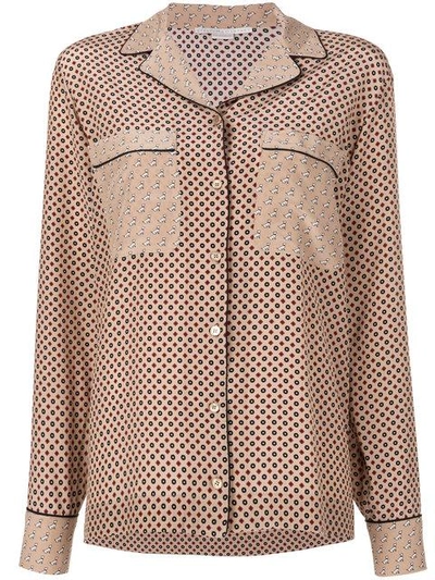 Shop Stella Mccartney Pyjama Inspired Blouse In 2742