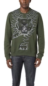 KENZO GEO TIGER CREW SWEATSHIRT,KNZOO30589