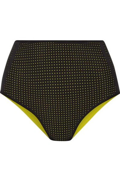 Shop Ward Whillas Faye Reversible Bikini Briefs In Chartreuse