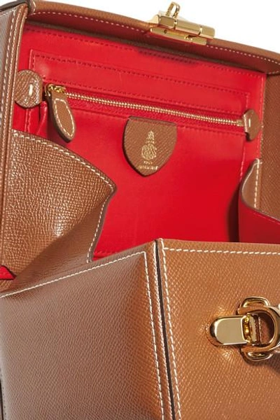 Shop Mark Cross Grace Small Textured-leather Shoulder Bag