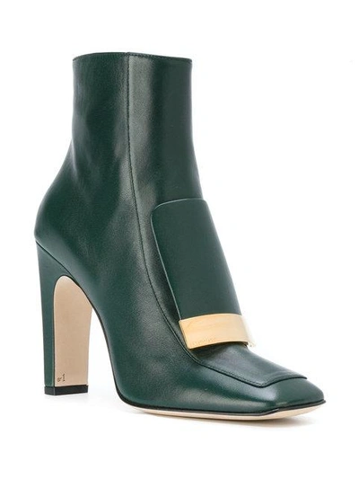 Shop Sergio Rossi Ankle Boots In Green