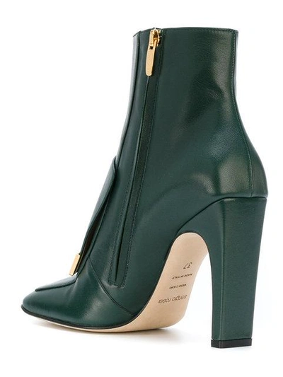 Shop Sergio Rossi Ankle Boots In Green