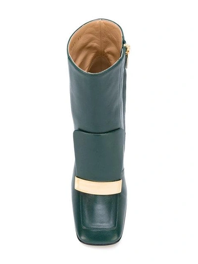 Shop Sergio Rossi Ankle Boots In Green