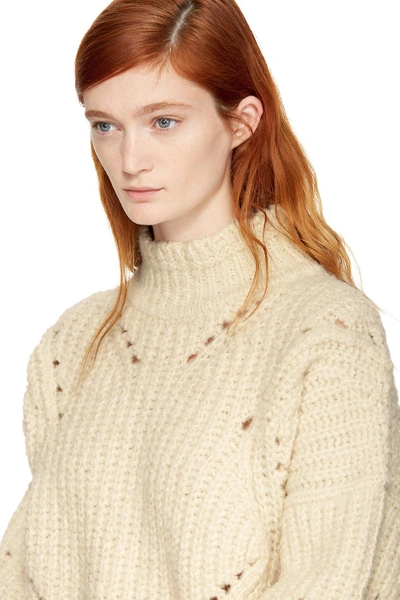 Shop Isabel Marant Ecru Farren Turtleneck In 23ec Ecru