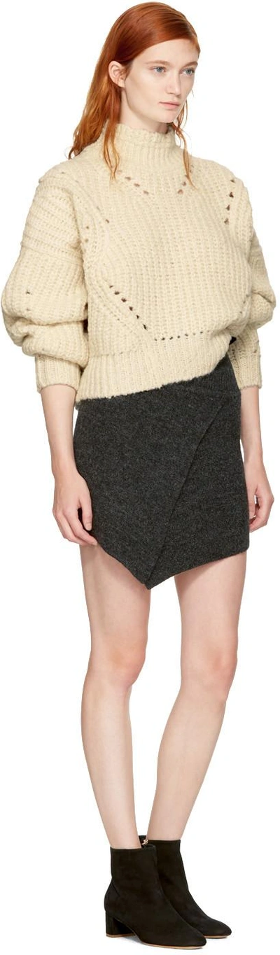 Shop Isabel Marant Ecru Farren Turtleneck In 23ec Ecru