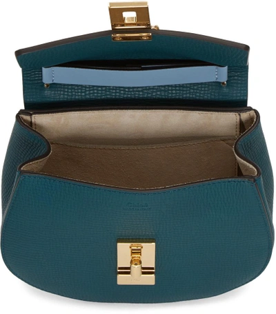 Shop Chloé Green & Blue Mini Drew Bag
