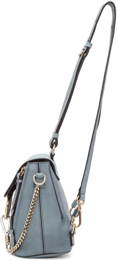 Shop Chloé Blue Mini Faye Backpack