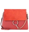 CHLOÉ FAYE LEATHER AND SUEDE SHOULDER BAG,P00262323-1