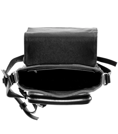 Shop Mcq By Alexander Mcqueen Loveless Mini Leather Shoulder Bag In Llack